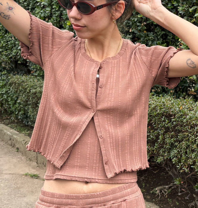 【OUTLET】Roxy MIXTURE SET ウィメンズ アンサンブル キャミソール カーディガン セット リブ <2025 ETERNAL SUMMER COLLECTION>