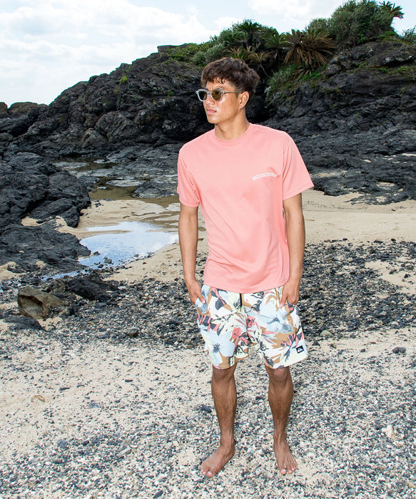 QUIKSILVER メンズ URBAN LOGO SS 半袖Tシャツ 速乾 UPF50+ ドライタッチ【2026年夏モデル】
