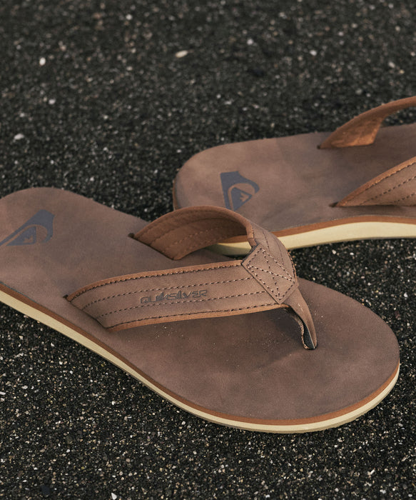 Quiksilver メンズ CARVER NUBUCK サンダル ヴィーガンヌバックレザー