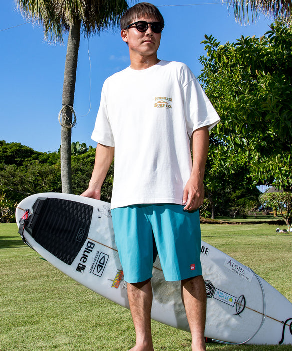QUIKSILVER メンズ SURF CO ST 半袖Tシャツ バックプリント ルーズフィット【2026年夏モデル】
