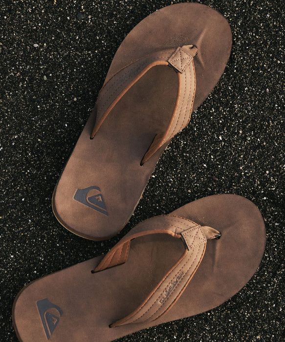 Quiksilver メンズ CARVER NUBUCK サンダル ヴィーガンヌバックレザー