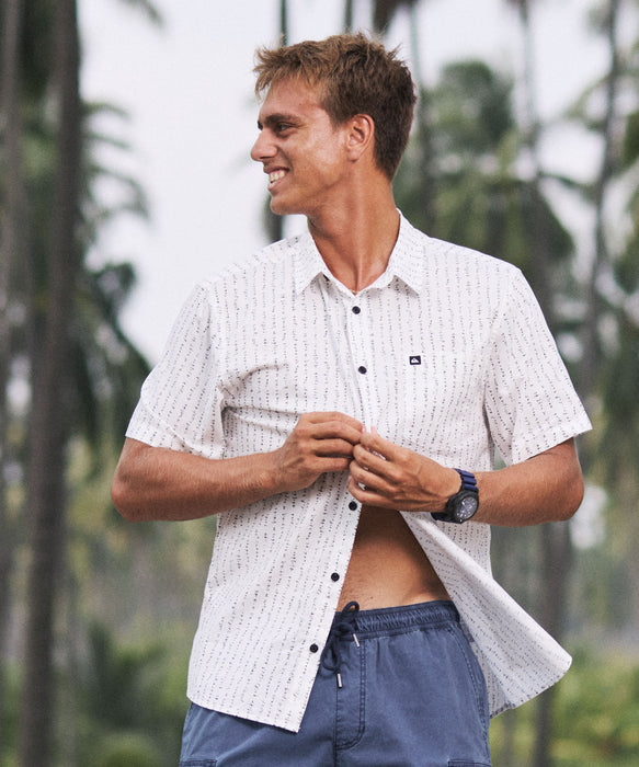 QUIKSILVER メンズ APERO CLASSIC SS 半袖コットンシャツ 通気・吸湿【2026年春夏モデル】