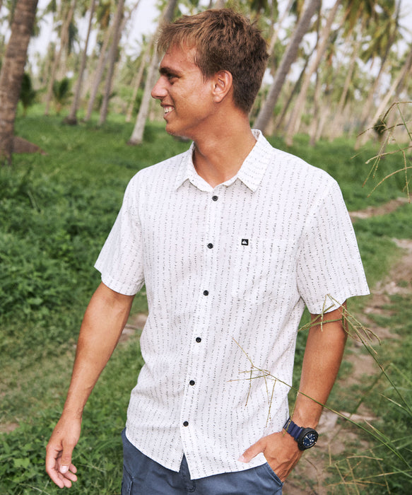 QUIKSILVER メンズ APERO CLASSIC SS 半袖コットンシャツ 通気・吸湿【2026年春夏モデル】