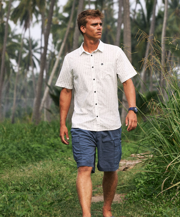QUIKSILVER メンズ APERO CLASSIC SS 半袖コットンシャツ 通気・吸湿【2026年春夏モデル】