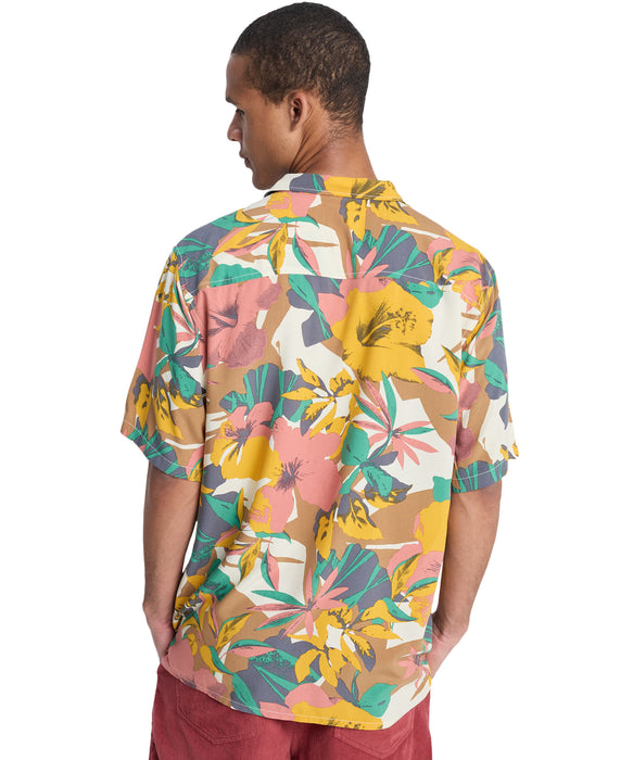 QUIKSILVER メンズ SAFE PARADISE SS 半袖レーヨンシャツ コンフォート
