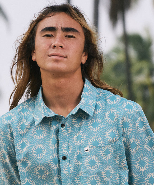 QUIKSILVER メンズ APERO CLASSIC SS 半袖コットンシャツ 通気・吸湿【2026年春夏モデル】
