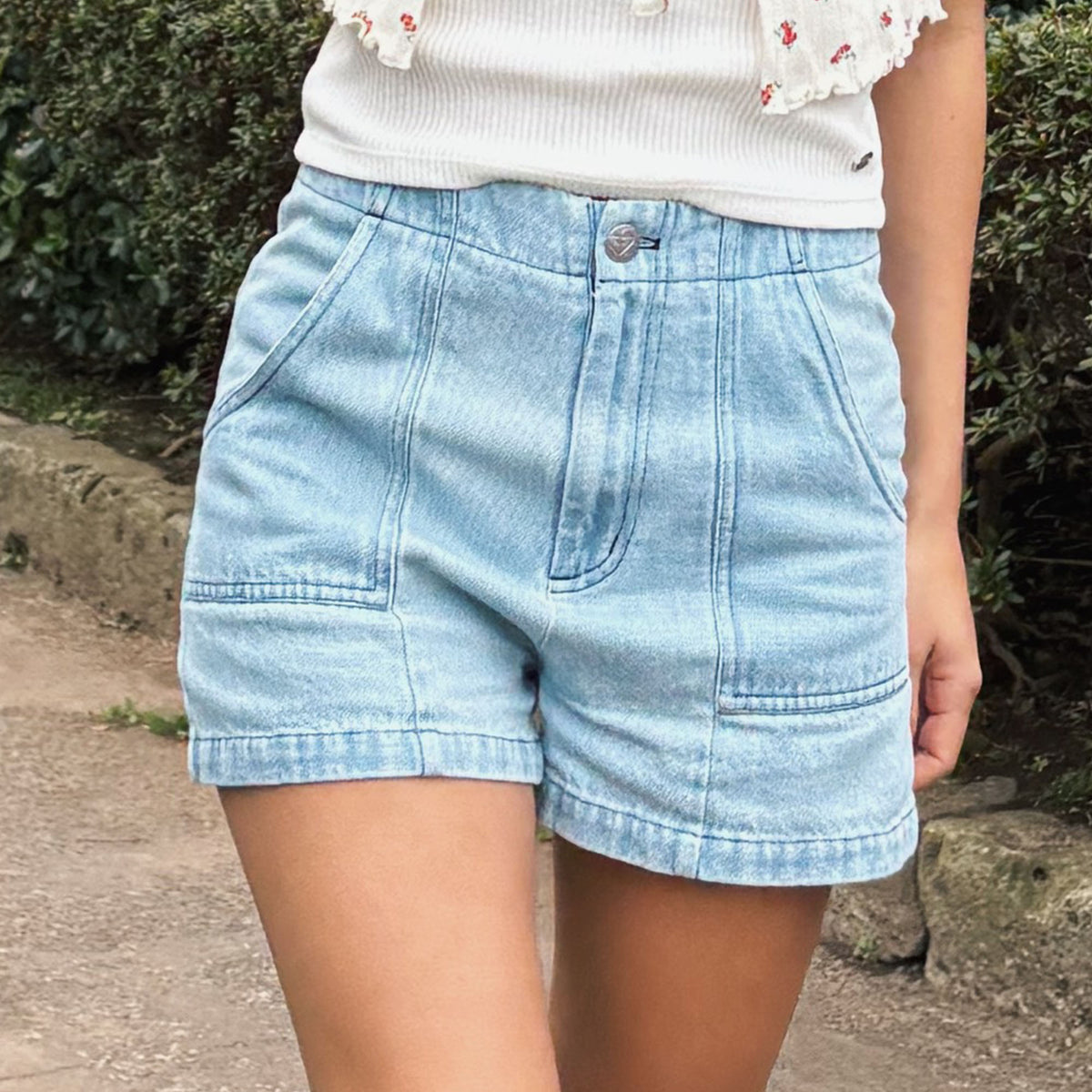 THE TOE オリンピアショートデニムパンツ Olympia Short Denim Pants – THE TOÉ