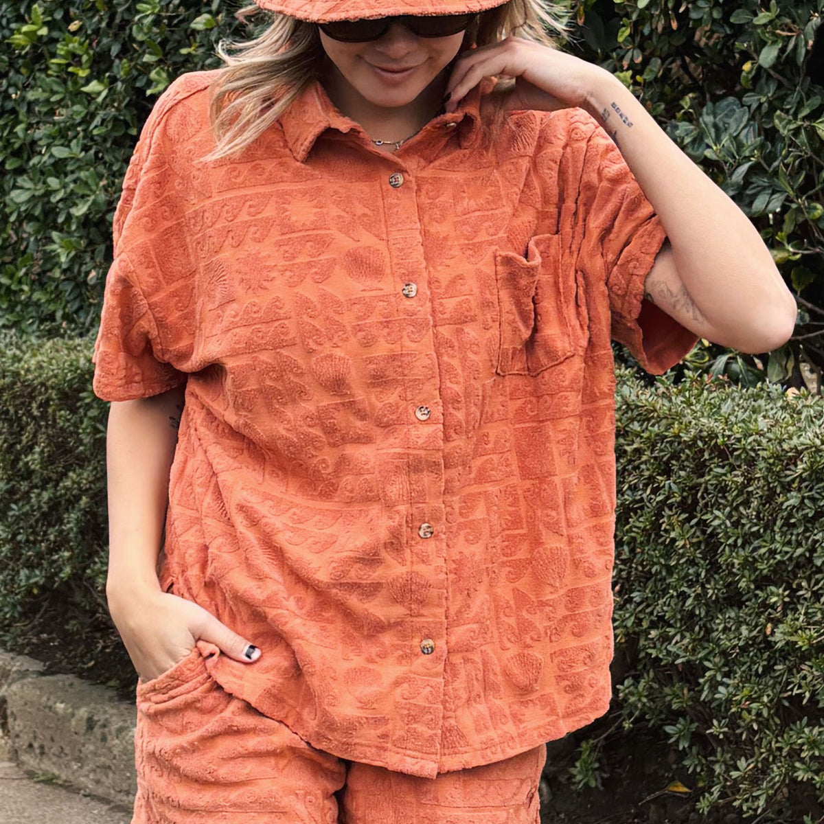 OUTLET】Roxy SUNBATHING SHIRT ウィメンズ 開襟シャツ <2025