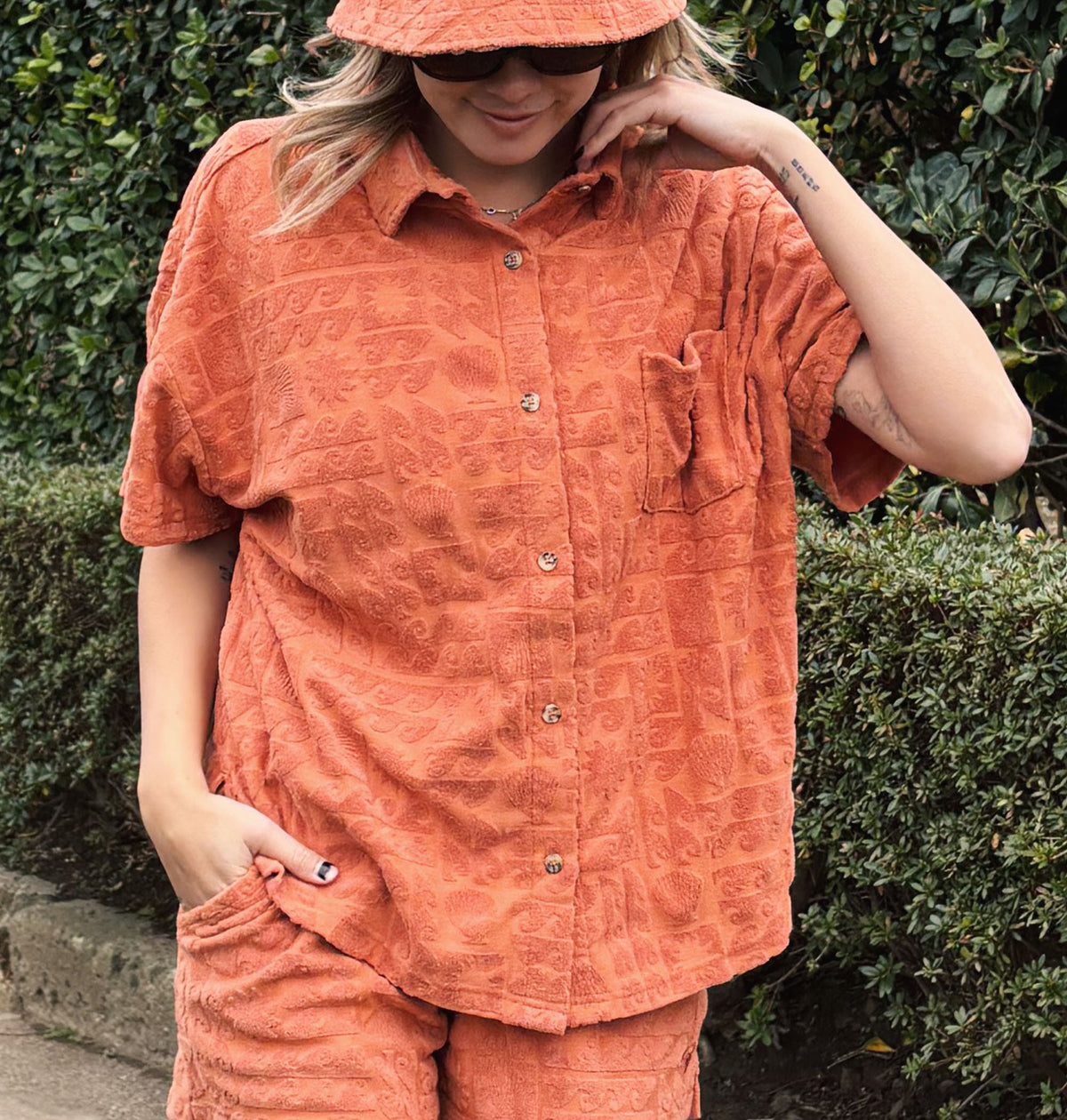 OUTLET】Roxy SUNBATHING SHIRT ウィメンズ 開襟シャツ <2025