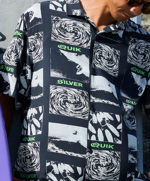 QUIKSILVER メンズ MERCURY TUBES 半袖レーヨンシャツ <MERCURY COLLECTION>【2026年春夏モデル】