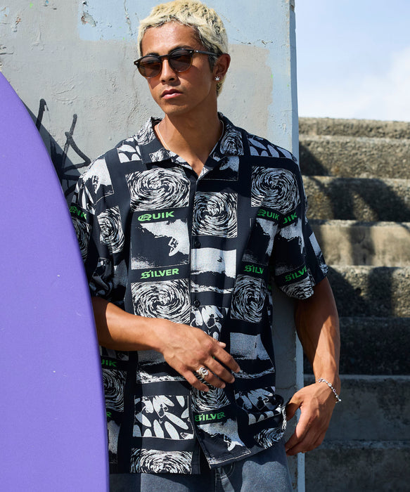 QUIKSILVER メンズ MERCURY TUBES 半袖レーヨンシャツ <MERCURY COLLECTION>【2026年春夏モデル】