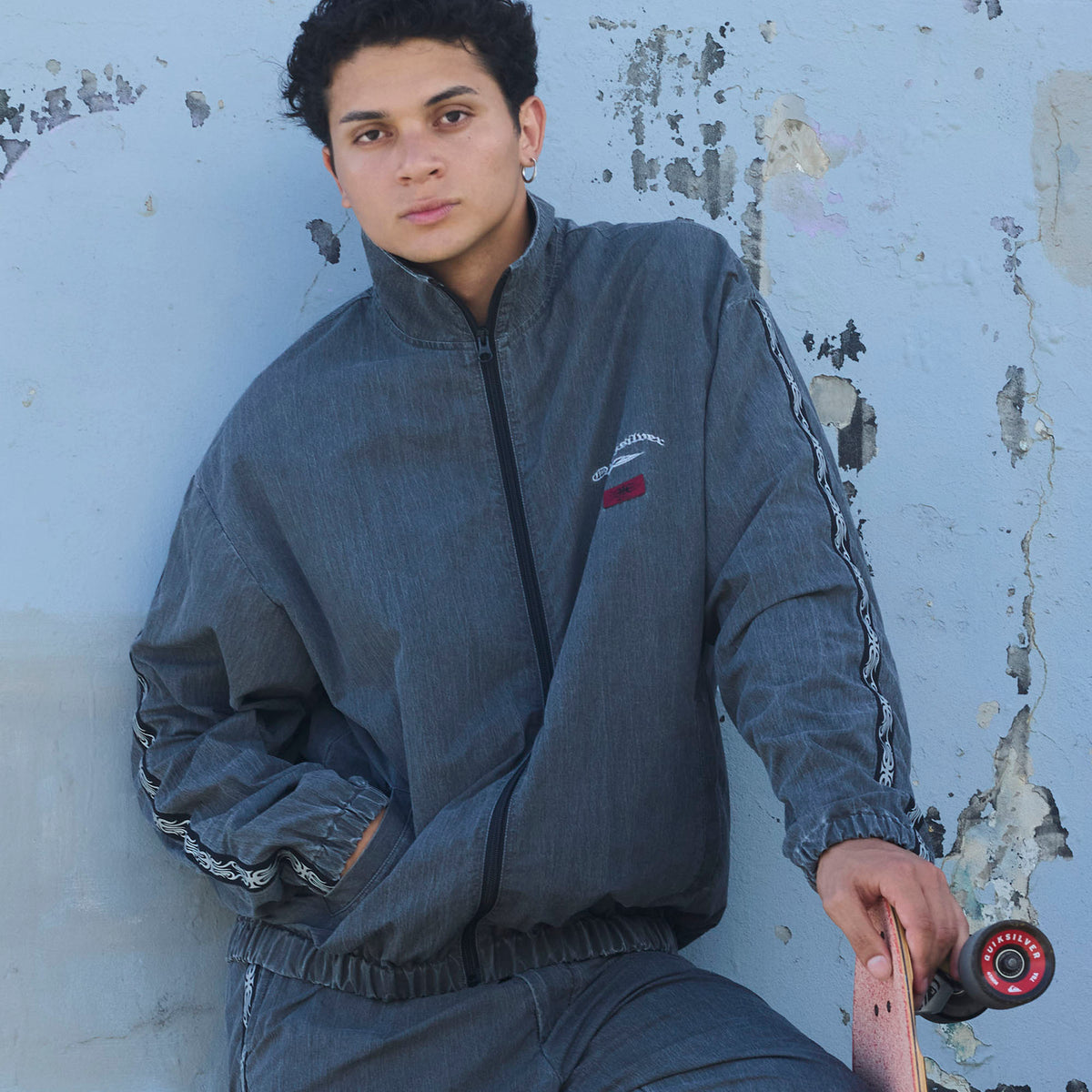 QUIKSILVER メンズ/ユニセックス SURF SK8 JACKET フルジップ