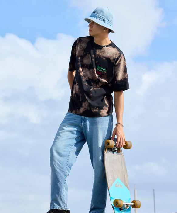 QUIKSILVER メンズ DENIM WASH PT デニムパンツ ルーズフィット ドローコード付き【2026年春夏モデル】