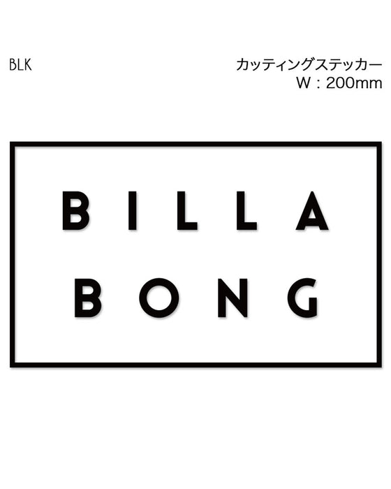 BILLABONG DIE CUT カッティングステッカー/W200mm【定番モデル】