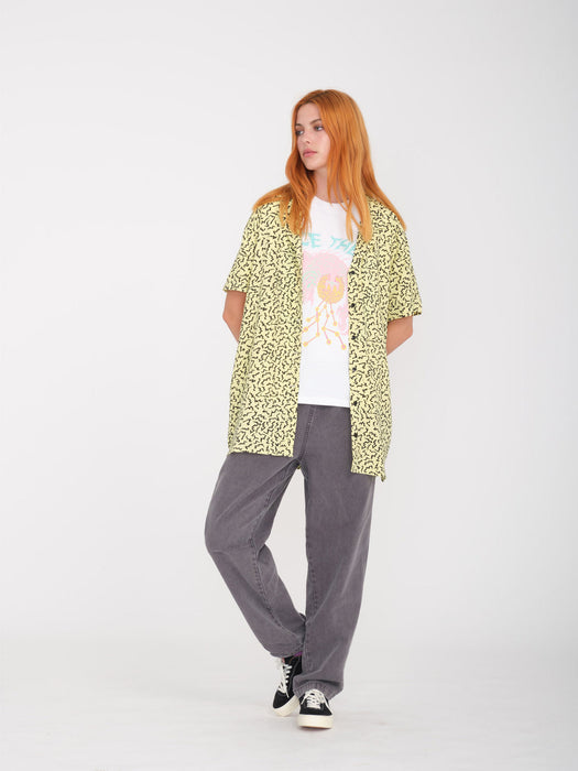 【OUTLET】VOLCOM Womens Surfpunk Shirt - AURA YELLOW