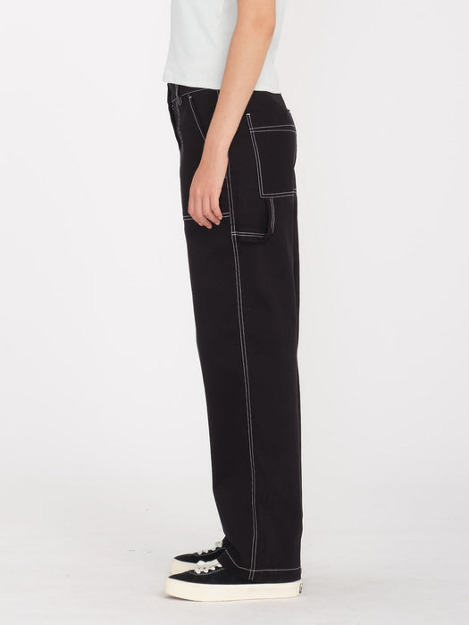 【OUTLET】VOLCOM Womens Stone Kraft Jeans - BLACK