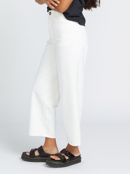 【OUTLET】VOLCOM Womens Weellow Jeans - STAR WHITE