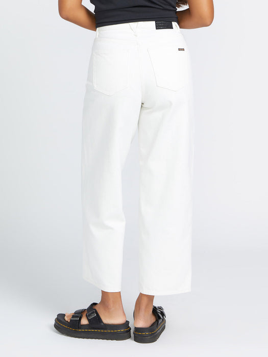 【OUTLET】VOLCOM Womens Weellow Jeans - STAR WHITE