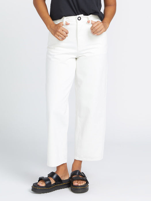 【OUTLET】VOLCOM Womens Weellow Jeans - STAR WHITE