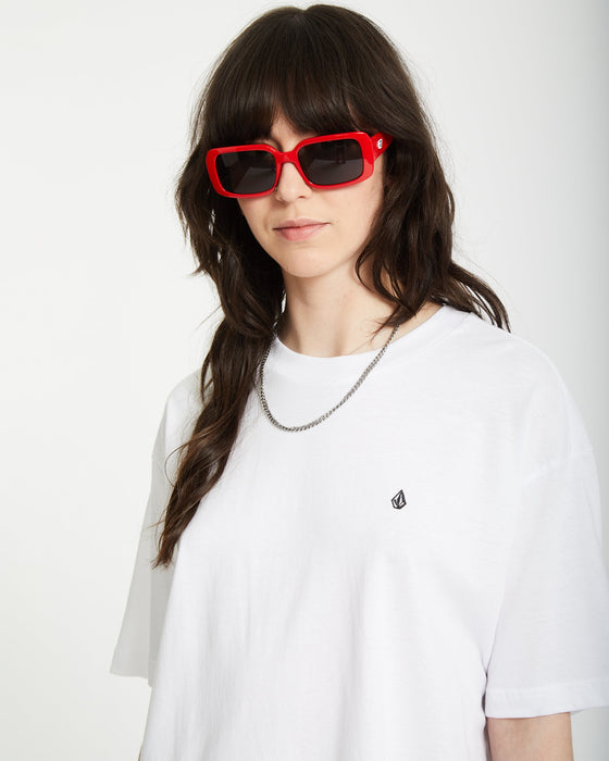 【OUTLET】VOLCOM Stone Blanks Up T-shirt - WHITE