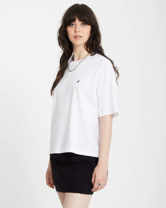 【OUTLET】VOLCOM Stone Blanks Up T-shirt - WHITE