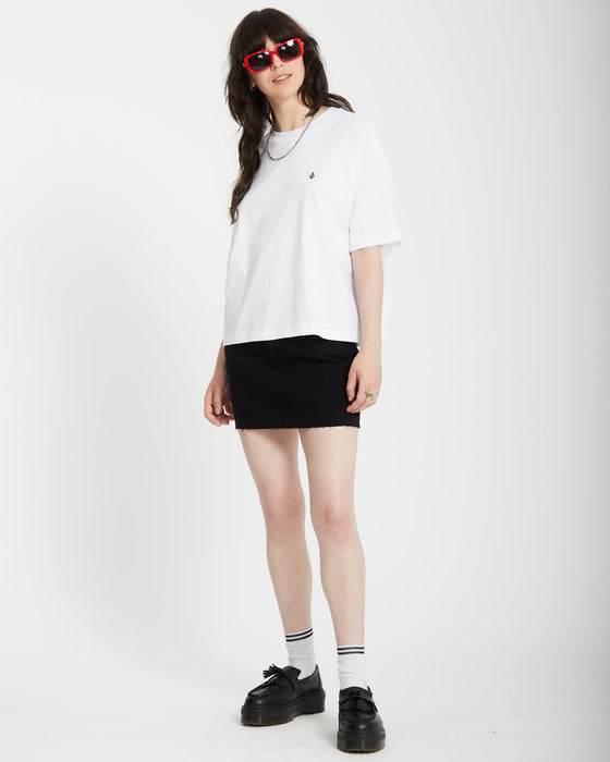 【OUTLET】VOLCOM Stone Blanks Up T-shirt - WHITE