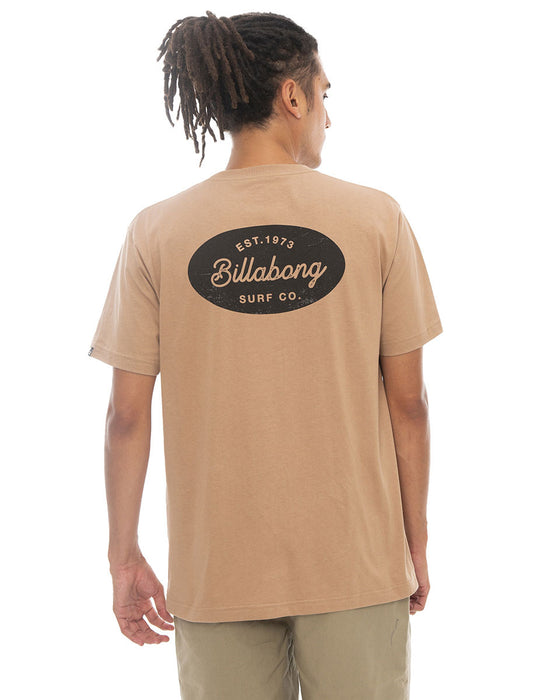 【OUTLET】【オンライン限定カラー】BILLABONG メンズ OVAL SCRIPT Ｔシャツ MOC 【2023年春夏モデル】