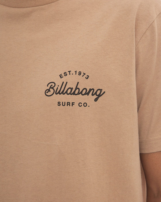 【OUTLET】【オンライン限定カラー】BILLABONG メンズ OVAL SCRIPT Ｔシャツ MOC 【2023年春夏モデル】