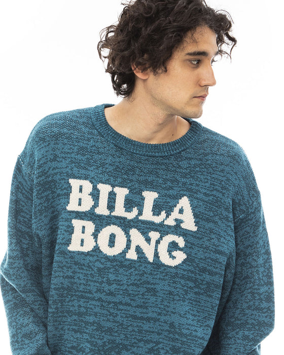 【OUTLET】BILLABONG メンズ LOGO KNIT CREW セーター 【2023年秋冬モデル】