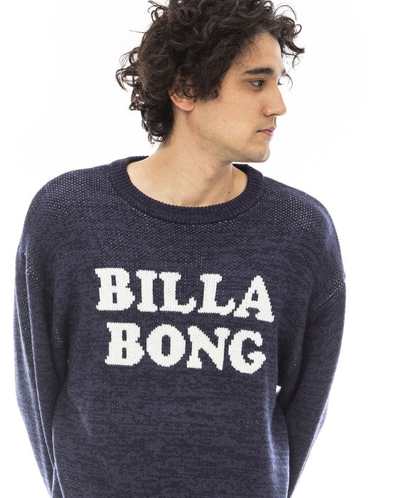 【OUTLET】BILLABONG メンズ LOGO KNIT CREW セーター 【2023年秋冬モデル】