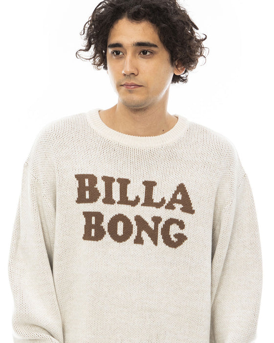 【OUTLET】BILLABONG メンズ LOGO KNIT CREW セーター 【2023年秋冬モデル】