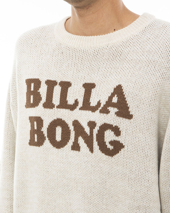 【OUTLET】BILLABONG メンズ LOGO KNIT CREW セーター 【2023年秋冬モデル】