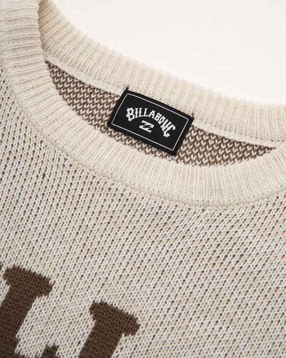 【OUTLET】BILLABONG メンズ LOGO KNIT CREW セーター 【2023年秋冬モデル】