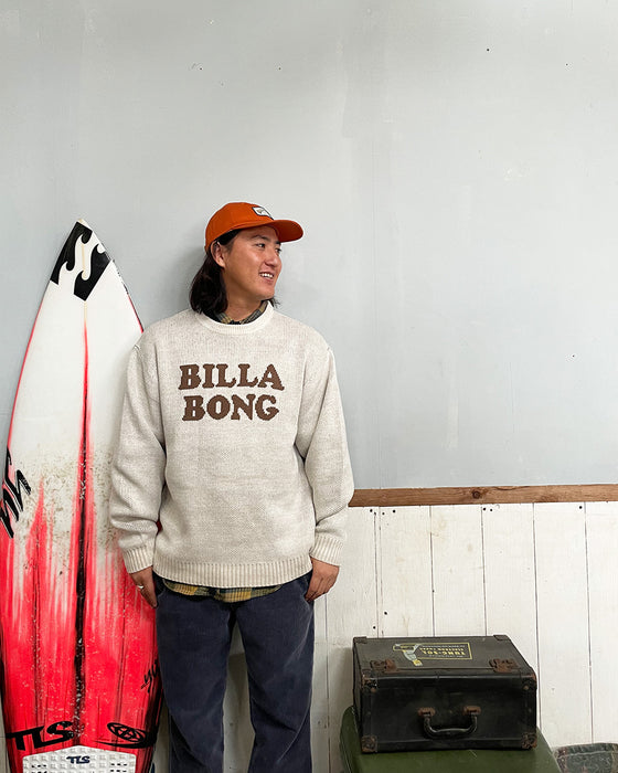 【OUTLET】BILLABONG メンズ LOGO KNIT CREW セーター 【2023年秋冬モデル】