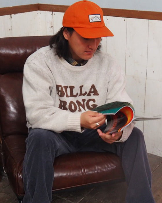 【OUTLET】BILLABONG メンズ LOGO KNIT CREW セーター 【2023年秋冬モデル】