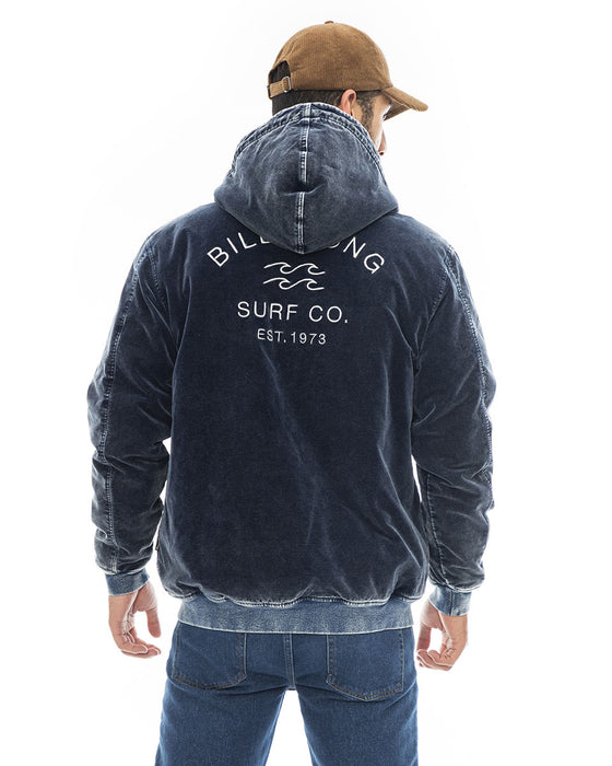 【OUTLET】BILLABONG メンズ 【WAVE WASHED】 INDIGO VELOUR JACKET ジャケット 【2023年秋冬モデル】