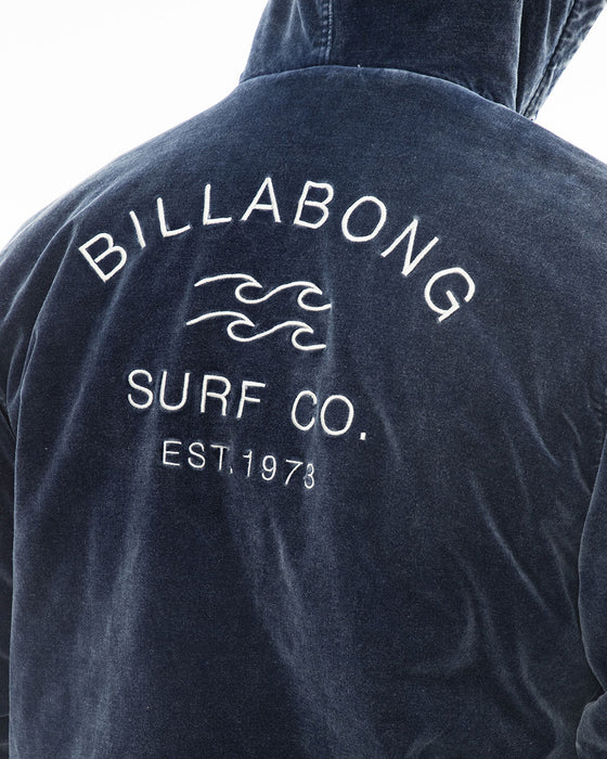 【OUTLET】BILLABONG メンズ 【WAVE WASHED】 INDIGO VELOUR JACKET ジャケット 【2023年秋冬モデル】