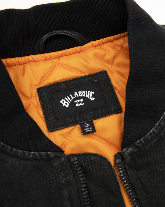 【OUTLET】BILLABONG メンズ 【BAD DOG】 【WAVE WASHED】 CANVAS MA-1 JKT ジャケット 【2023年秋冬モデル】