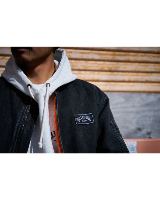 【OUTLET】BILLABONG メンズ 【BAD DOG】 【WAVE WASHED】 CANVAS MA-1 JKT ジャケット 【2023年秋冬モデル】