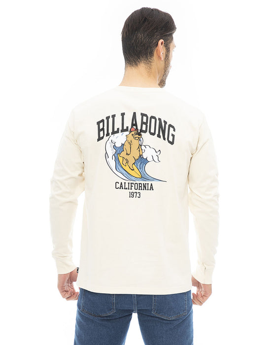 【BUY 2 20%OFF】【OUTLET】【直営店限定】BILLABONG メンズ CALI BEAR ロンＴ 【2023年秋冬モデル】