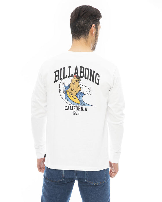 【BUY 2 20%OFF】【OUTLET】【直営店限定】BILLABONG メンズ CALI BEAR ロンＴ 【2023年秋冬モデル】