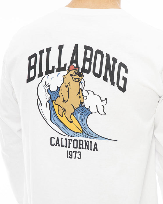 【BUY 2 20%OFF】【OUTLET】【直営店限定】BILLABONG メンズ CALI BEAR ロンＴ 【2023年秋冬モデル】