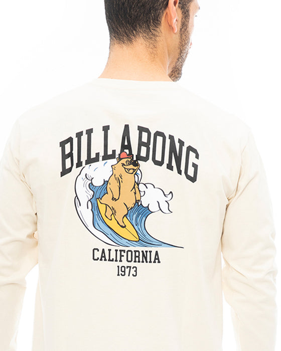 【BUY 2 20%OFF】【OUTLET】【直営店限定】BILLABONG メンズ CALI BEAR ロンＴ 【2023年秋冬モデル】