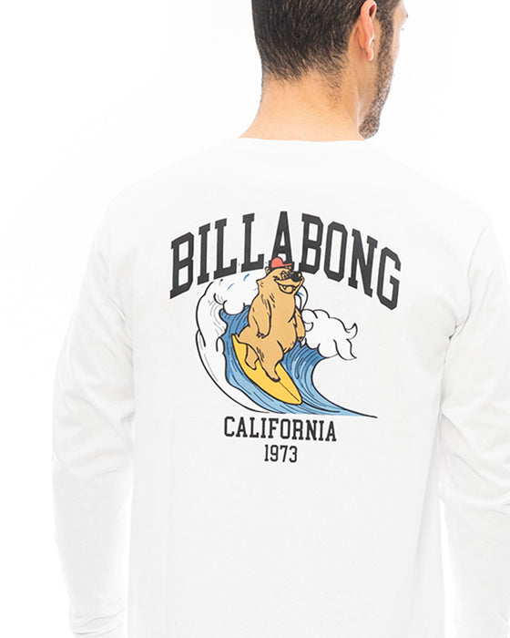 【BUY 2 20%OFF】【OUTLET】【直営店限定】BILLABONG メンズ CALI BEAR ロンＴ 【2023年秋冬モデル】