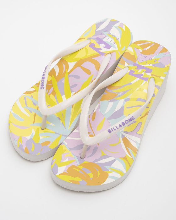 【OUTLET】BILLABONG レディース FLIP FLOPS PLATFORM PRINT 厚底ビーチサンダル 【2023年春夏モデル】