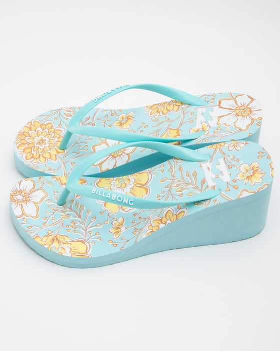 【OUTLET】BILLABONG レディース FLIP FLOPS PLATFORM PRINT 厚底ビーチサンダル 【2023年春夏モデル】