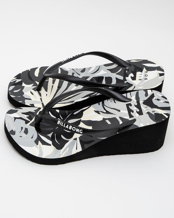 【OUTLET】BILLABONG レディース FLIP FLOPS PLATFORM PRINT 厚底ビーチサンダル 【2023年春夏モデル】