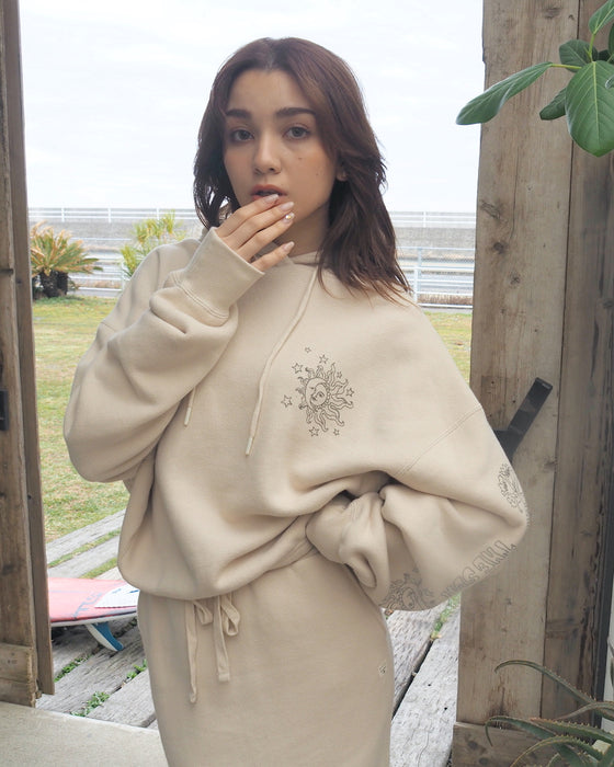 【OUTLET】BILLABONG レディース SMILE AT THE SUN SWEAT PARKA プルオーバーパーカー 【2023年秋冬モデル】