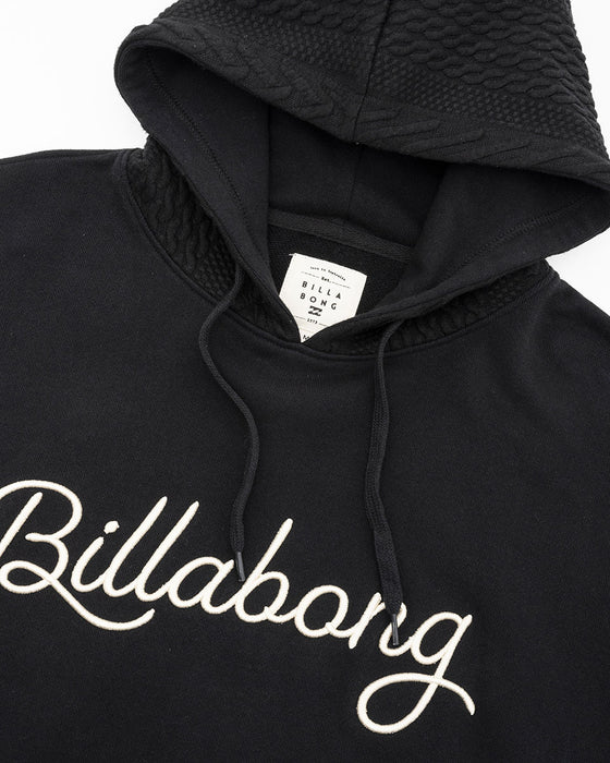 【OUTLET】BILLABONG レディース CABLE QUILT MIX SWEAT PARKA スウェットパーカー 【2023年秋冬モデル】