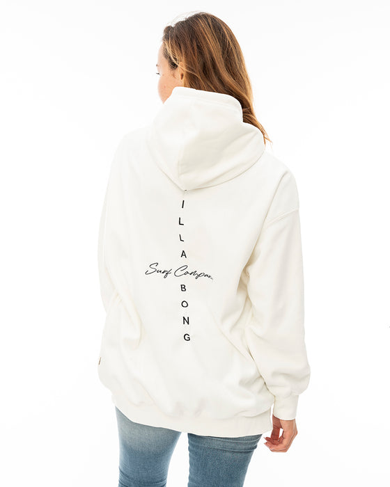 【OUTLET】BILLABONG レディース CROSS LOGO COCOON LONG PARKA プルオーバーパーカー 【2023年秋冬モデル】